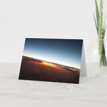 飛行機からの夕日