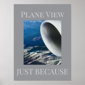 飛行機からの眺め ポスター