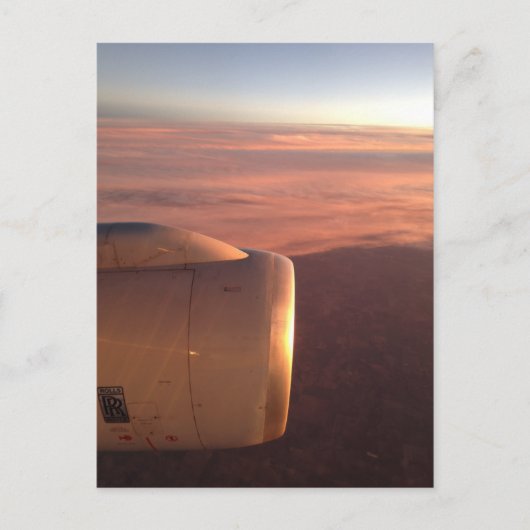 飛行機からの空8 ポストカード (正面)