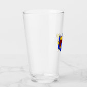 飛行機かわいいカラフル漫画キッズ飛行機 タンブラーグラス (右)