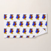 飛行機かわいいカラフル漫画キッズ飛行機 バスタオルセット (ハンドタオル)