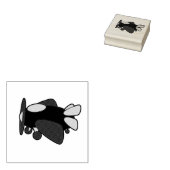 飛行機かわいいカラフル漫画キッズ飛行機 ラバースタンプ (押印)