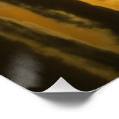 飛行機かわいらしと日没写真、おもしろい航空 ポスター (コーナー)