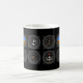 飛行機がコーヒーマグをゲージ コーヒーマグカップ (中央)