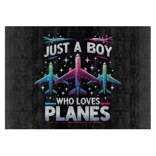 飛行機が大好きな少年 カッティングボード (正面)