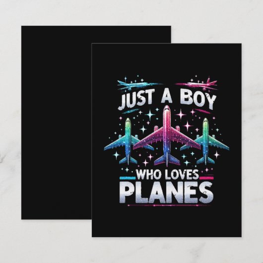 飛行機が好きな少年 出欠カード (正面/裏面)