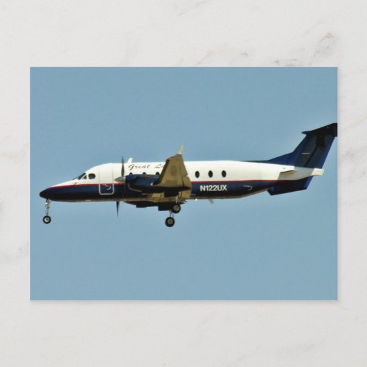 飛行機が空を轟く ポストカード (正面)