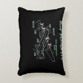 飛行機が航空宇宙エンジニおもしろいアのパイロットギフトを飛ばす方法 アクセントクッション (正面(垂直))