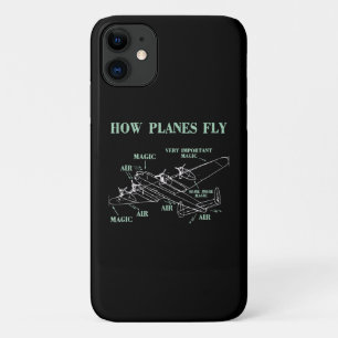 飛行機が航空宇宙エンジニおもしろいアのパイロットギフトを飛ばす方法 iPhone 11 ケース