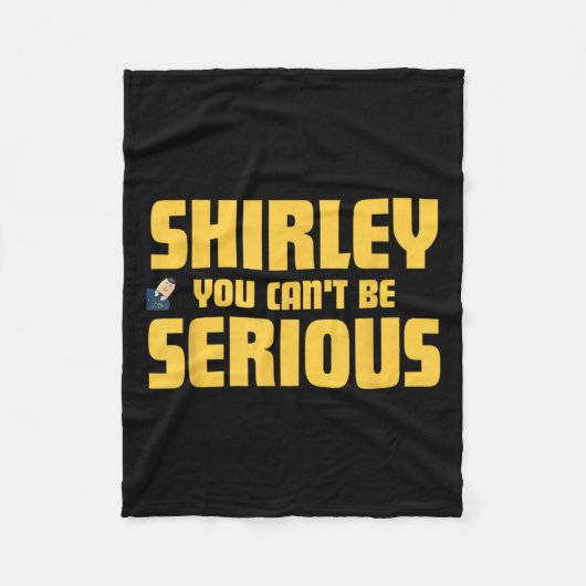 飛行機だ!映画シャーリー本気になんねえよシェール フリースブランケット (正面)