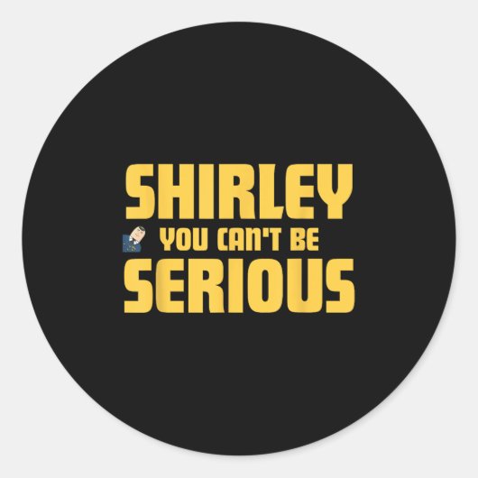 飛行機だ！映画シャーリー本気になんねえよシェール ラウンドシール (正面)