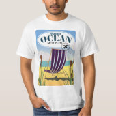 飛行機で行こう 海へ Tシャツ (正面)