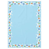 飛行機とジェット機かわいい1歳の誕生日パーティー テーブルクロス (正面)