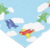 飛行機とジェット機かわいい1歳の誕生日パーティー テーブルクロス (アングル)