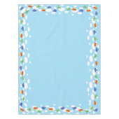 飛行機とジェット機かわいい1歳の誕生日パーティー テーブルクロス (正面)