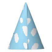 飛行機とジェット機かわいい1歳の誕生日パーティー パーティーハット (裏面)