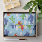 飛行機とジェット機かわいい1歳の誕生日パーティー 薄葉紙 (ギフト)