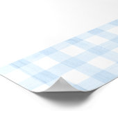 飛行機とテディベア赤ちゃんシャワー歓迎サイン ポスター (角)