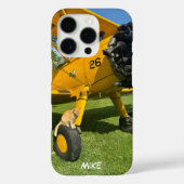 飛行機と猫の写真 航空モノグラム スタイリッシュ Case-Mate iPhoneケース (裏面)