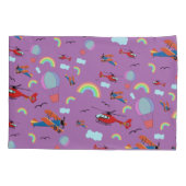 飛行機と虹の旅 枕カバー (裏面)