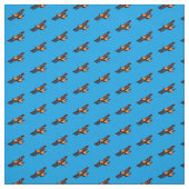 飛行機と青空/ヴィンテージ飛行機 ファブリック (見本)