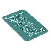 飛行機と音声アルファベットのアラーム マグネット (右側)