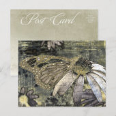 飛行機に乗る ポストカード (正面/裏面)