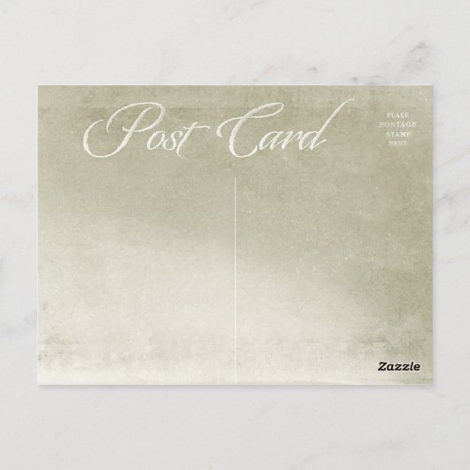 飛行機に乗る ポストカード (裏面)