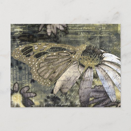 飛行機に乗る ポストカード (正面)