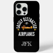 飛行機に夢中,モダン,パイロット,おもしろ Case-Mate iPhoneケース (裏面)