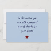 飛行機に沿ってズームサンキューカード サンキューカード (裏面)