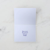 飛行機のかわいいノートカード サンキューカード (内部)