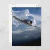 飛行機のアイテム ポストカード (正面/裏面)