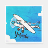 飛行機のアップシャーリンナプキン スタンダードランチョンナプキン (正面)