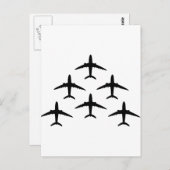 飛行機のアームダ ポストカード (正面/裏面)