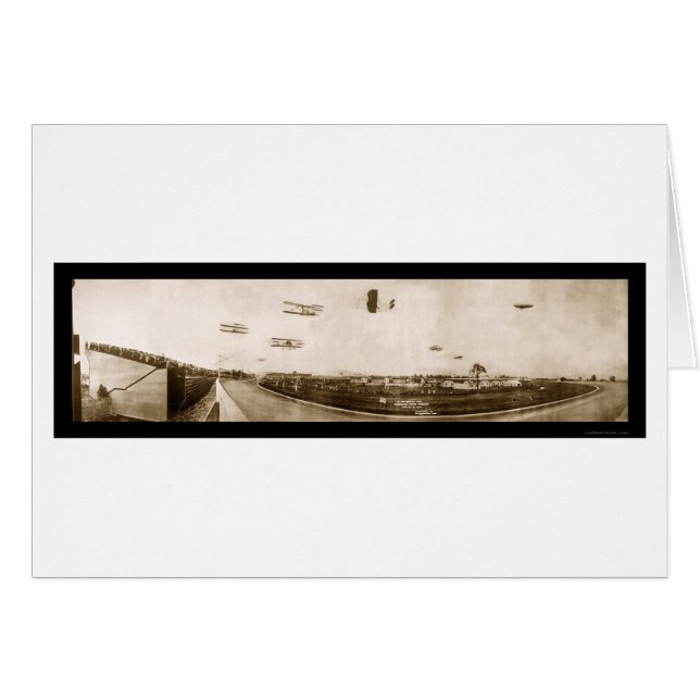 飛行機のインディアナポリスの写真1910年 (正面横)