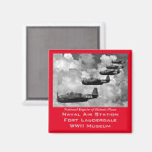 飛行機のエシェロン マグネット (正面/裏面)