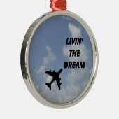 飛行機のオーナメントの雲 メタルオーナメント (右)