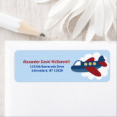 飛行機のカスタム住所 シール (インサイチュ)