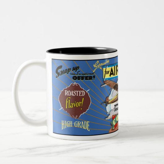 飛行機のコーヒーブランドスポフ ツートーンマグカップ (左)