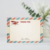 飛行機のサンキューカードのヴィンテージの飛行機のシャワー サンキューカード (スタンド正面)