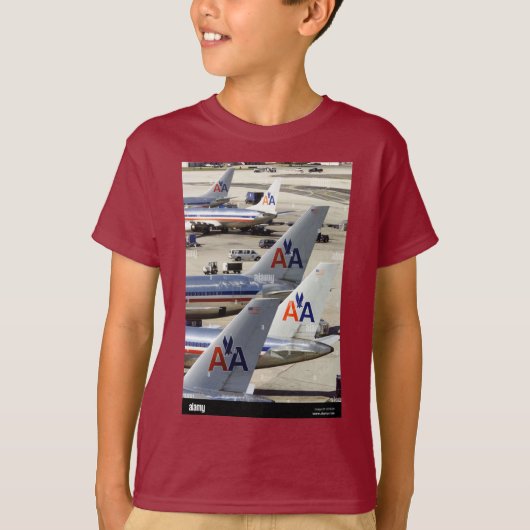 飛行機のシャツ Tシャツ (正面)