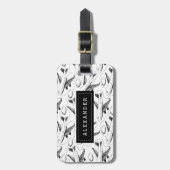 飛行機のスケパーソナライズされたッチ ラゲッジタグ (正面縦)