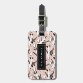 飛行機のスケパーソナライズされたッチ ラゲッジタグ (正面縦)