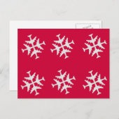 飛行機のスノーフレーク ポストカード (正面/裏面)