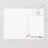 飛行機のスノーフレーク ポストカード (裏面)