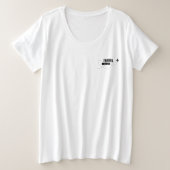 飛行機のテーマのかわいいデザイン プラスサイズTシャツ (デザイン正面)