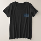 飛行機のテーマのかわいいデザイン プラスサイズTシャツ (デザイン正面)