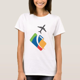 飛行機のテーマのかわいいデザイン Tシャツ