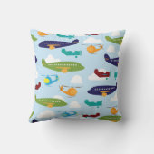 飛行機のテーマは部屋の装飾の装飾用クッションをからかいます クッション (裏面)